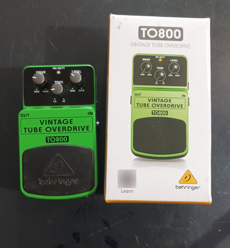 Pedal Guitarra Behringer Tp800 Vintage Tube Overdrive 