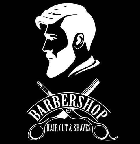 Sticker Barber Shop Calcomania Vinil Estampado Easy 
