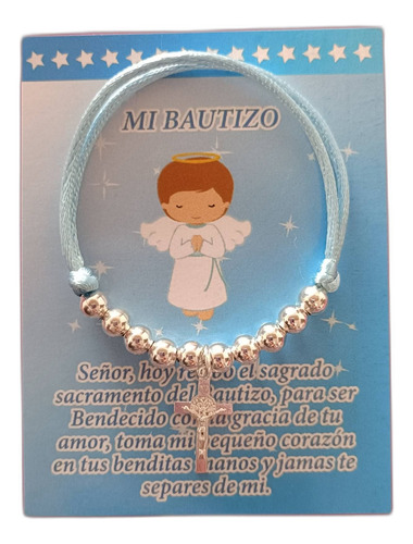 10 Pulseras Decenario Recuerdos De Bautizo Comunión Boda 