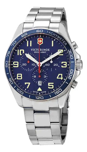 Reloj Victorinox Fieldforce Chrono 241857 Esfera Azul 42mm