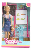 Comprar Muñeca Bonnie Pink Maestra Y Alumna Con Accesorios Cod B511