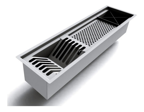 Calha Inox De Cozinha Gourmet Varanda Gourmet Pia Úmida