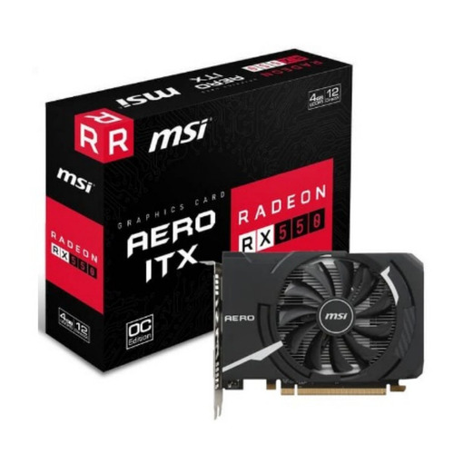 Tarjeta De Video Msi Radeon Rx 550 Aero Itx Oc 4gb Ddr5 | Up