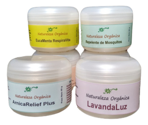  Botiquín Hogareño Medicinal Natural 1 - Set 4 Cremas