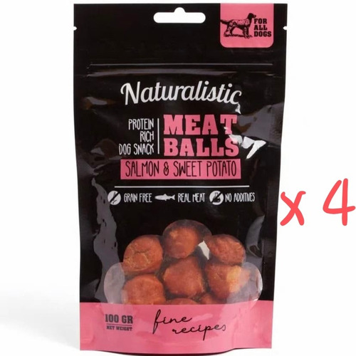 Pack X 4 Naturalistic Meat Balls Salmón 100 Gramos 