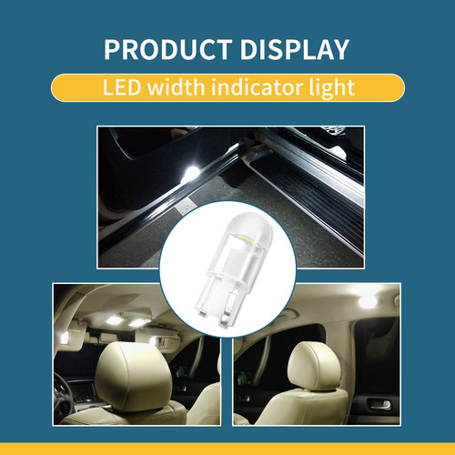 Lámpara De Techo De Lectura Led T10 W5 W Cob Para Coche, 10