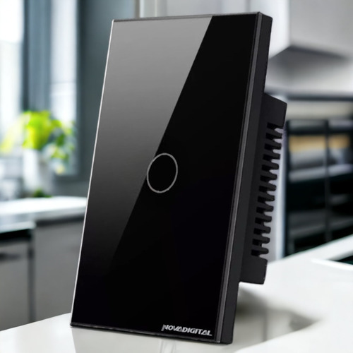 Interruptor Smart Wi-fi Inteligente Touch Lite 1 Botão Preto
