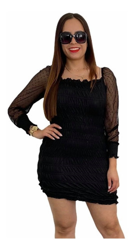 Vestido Rinna Bruni 170126 Negro .outlet/saldos Mchn