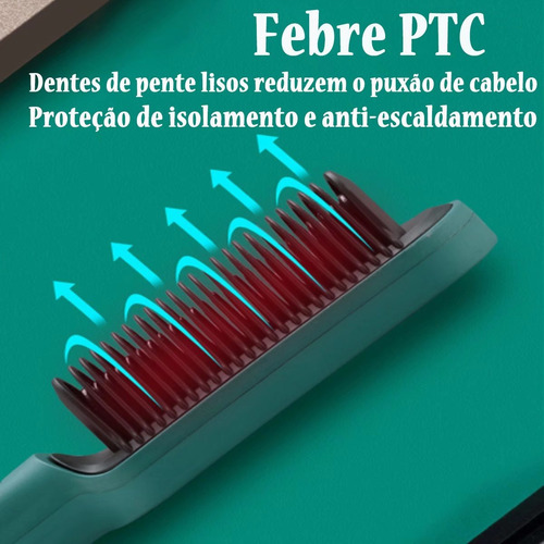Cepillo Electrico Para Cabello Corto Peine Mágico