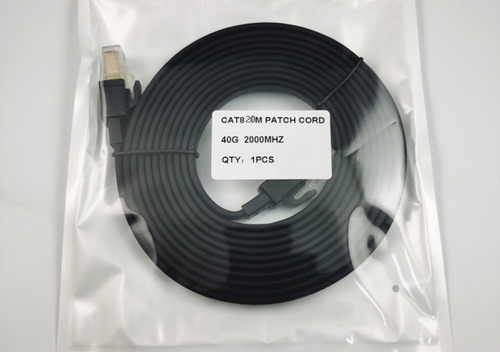 Cable Lan Ethernet Cat8 Rj45 20 Mts/ 40 Gbps 2000mhz