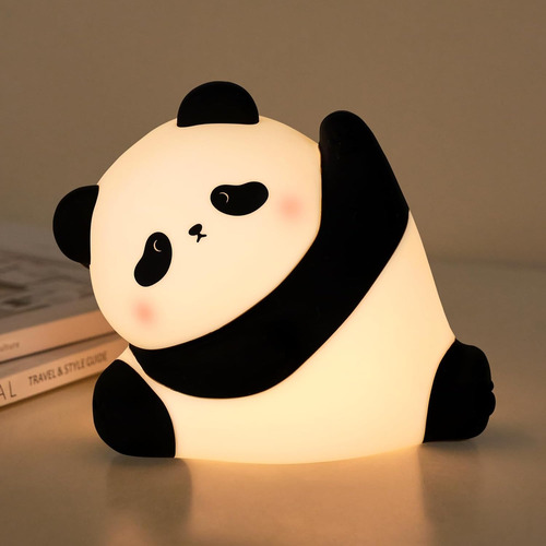 Luz Nocturna De Silicona De Panda Con 3 Niveles Regulables