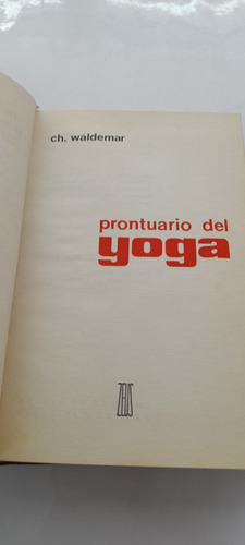 Prontuario Del Yoga De Ch Waldemar (usado)