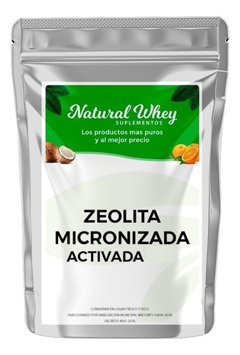 Suplemento en polvo Natural Whey Suplementos  Zeolita Micronizada Activada zeolita micronizada en bolsa de 100g