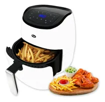 Comprar Freidora De Aire Horno Air Fryer Electrica Led Panel Digital Tactil 4.3 Litros Sin Aceite Multifuncion Saludable Timer Bandeja Antiadherente Rejilla Canasto Papas Fritas 1300w