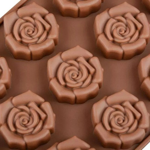 Molde Silicona Chocolate Flor Rosa