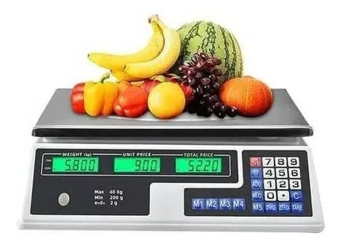 Balanza Pesa Digital Negocio 40kilos Recargable O 220v
