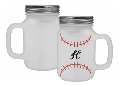 Tarro Mason Personalizado Beisbol 350 Ml (2 Pack)