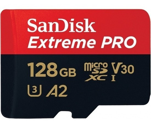 Memoria Microsd Xc 128gb Sandisk Extreme Pro C10 U3 4k Go /v /vc