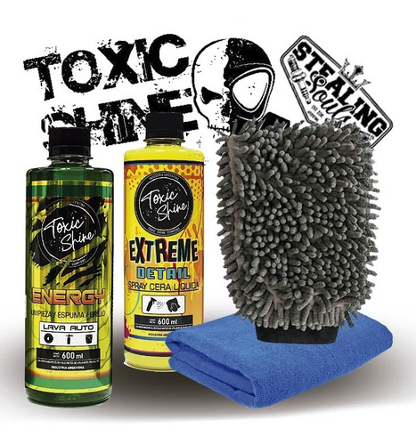 Toxic Shine | Kit Combo Lavado | Básico #24 | Shampoo + Cera