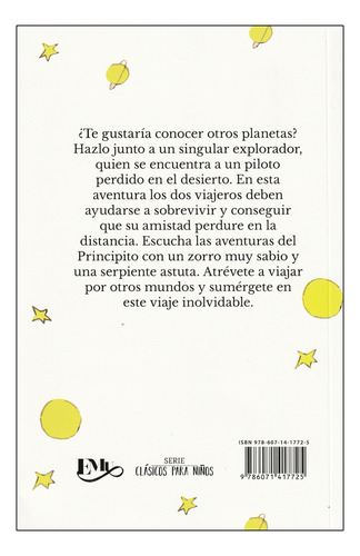 El Principito Libro Cuentos Infantiles Juveniles Escolares Antoine de Saint-Exupéry EMU