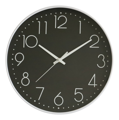 Reloj Colgante De Pared De Cuarzo Mudo Simple Grande 8inch