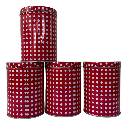 Lata Bote De Aluminio Rojo Paquete De 4 Piezas + Regalo