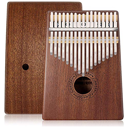 Kalimba Thumb Piano 17 Keys, Mbira Finger Piano Portable Mus