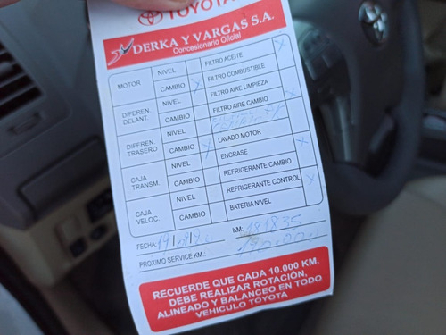 Toyota Sw4 2.7 Srv Cuero At 4x2 7as 2013 Oportunidad Liquido