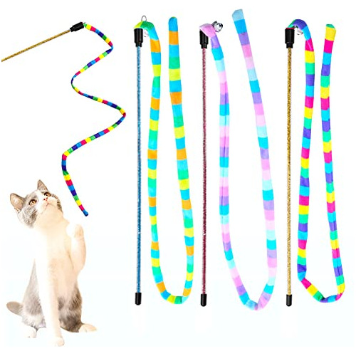 Juguetes De Gato Wand, 3 Pcs Juguete Flexible De Gato Con Be