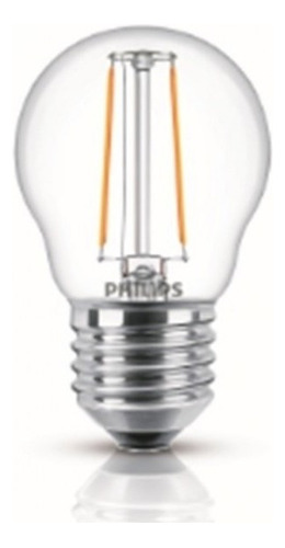 Lampara Led Philips Filamento Gota 4w Antique Luz Cálida Color de la luz Amarillo