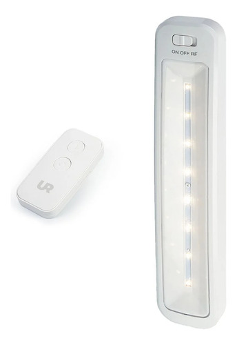 Barra Luz Led Inalámbrica Con Control Remoto Urbano Color Blanco