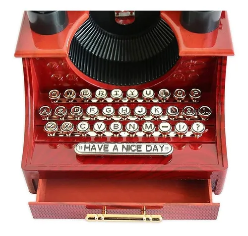 Caja Musical Maquina De Escribir Mini Vintage Styl