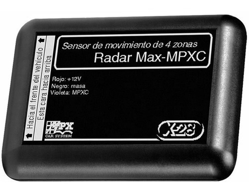 X28 Radar Max Mpxc Sensor Movimiento 4 Zonas Moto Auto X-28