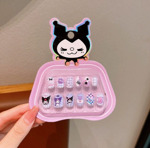 Mini Pegatinas De Uñas De Dibujos Animados Desmontables Para