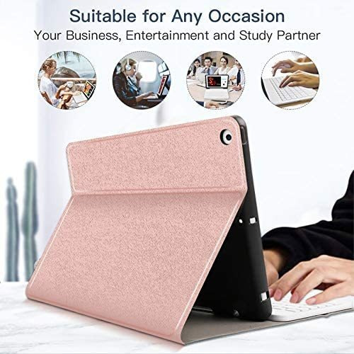 Teclad Iluminado Azul Con Funda For iPad Pro 129ø (rosa)