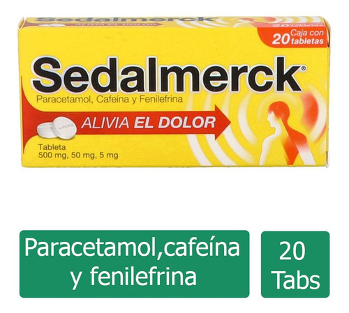 Sedalmerck 500mg/ 50mg/ 5mg Caja Con 20 Tabletas