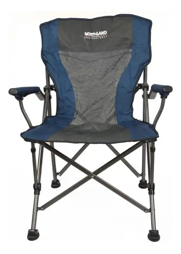 Silla Northland Presidente Playa Camping Plegable Color Azul/gris