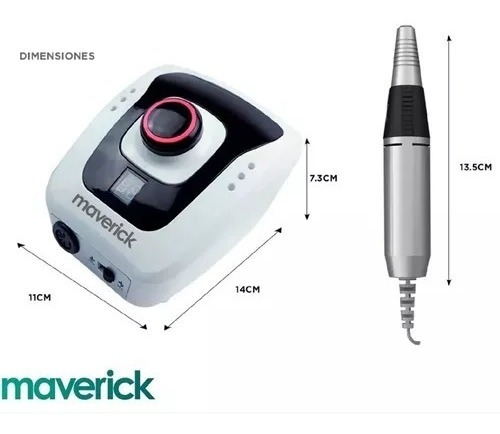 Imagen 2 de 7 de Torno Para Uñas Manicura Profesional Portatil Maverick