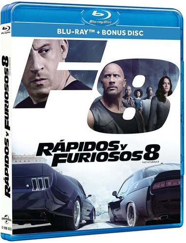 Rapidos Y Furiosos 8 Blu Ray + Dvd Pelicula Nuevo 