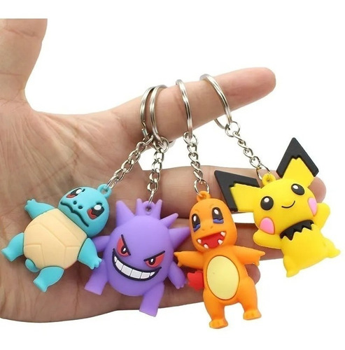 Llaveros Figuras De Goma De Pokémon De Colección 7cm