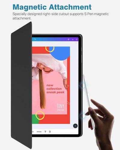 Funda Case Moko Para Galaxy Tab S8 Plus X800 X806 Pen Holder