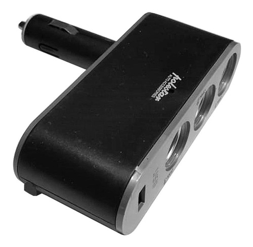 Cargador Enchufe Para Auto Con 1 Puerto Usb + 2 Puertos 12v.