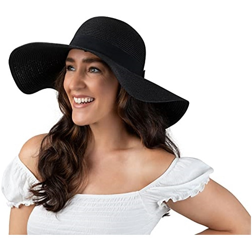 Sombrero De Sol Para Mujer Con Ala Ancha Plegable