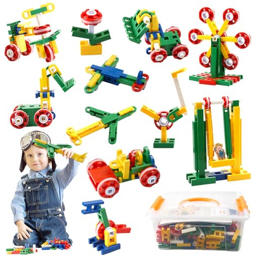 Bloques De Construcción 3d Niños Juegos Stem 200pcs K...