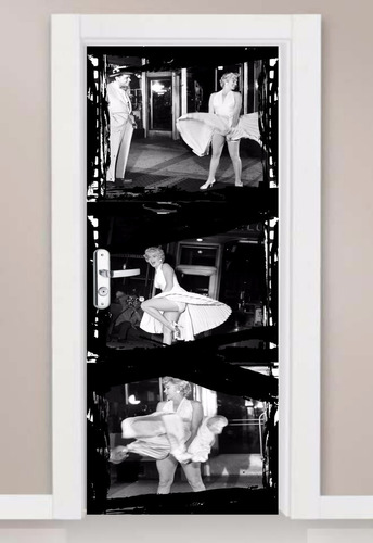 Adesivo Decorativo Parede Porta Poses Famosas Marilyn Monroe