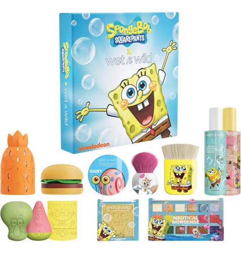 Kit Maquiagem Bob Esponja, Squarepants Wet N Wild Importado.