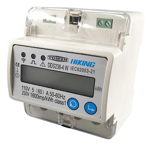 Medidor de energía AC Dds238-4 W 1 fase 110/220 V 60 a Wifi
