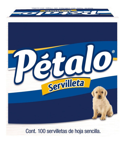Imagen 2 de 3 de Servilletas Petalo Blancas Paquete Chico C/100 Piezas E-full