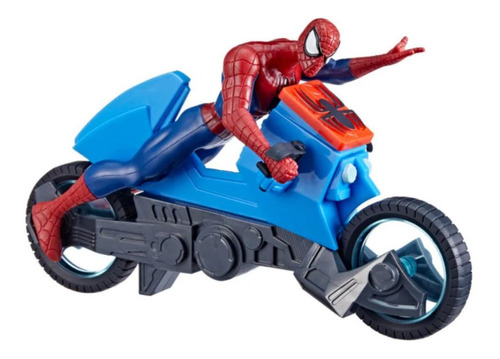 Figura De Acción Spiderman Y Moto Arácnida F5074