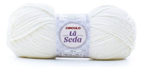 Lã Seda Círculo 100g - Acrílico E Lã Natural Cor 8001 Branco